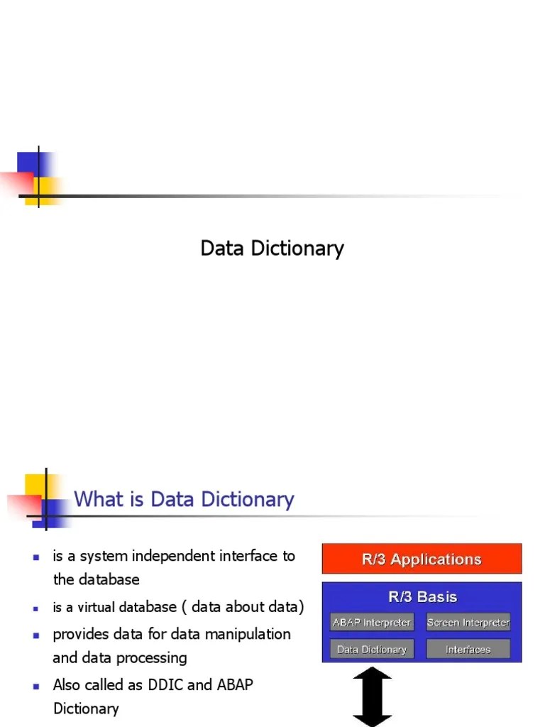 Data Dictionary PDF Databases Database Index