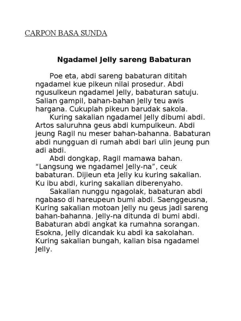 Carpon Basa Sunda | PDF