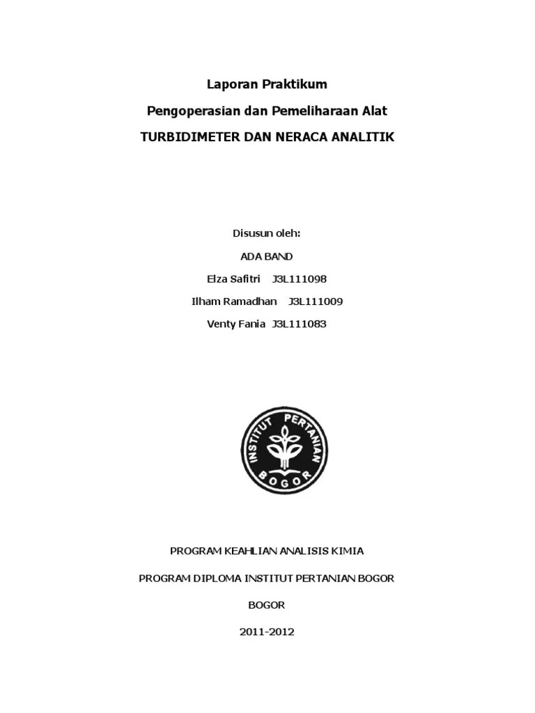p2b Ada Band Neraca Analitik Dan Turbidimeter