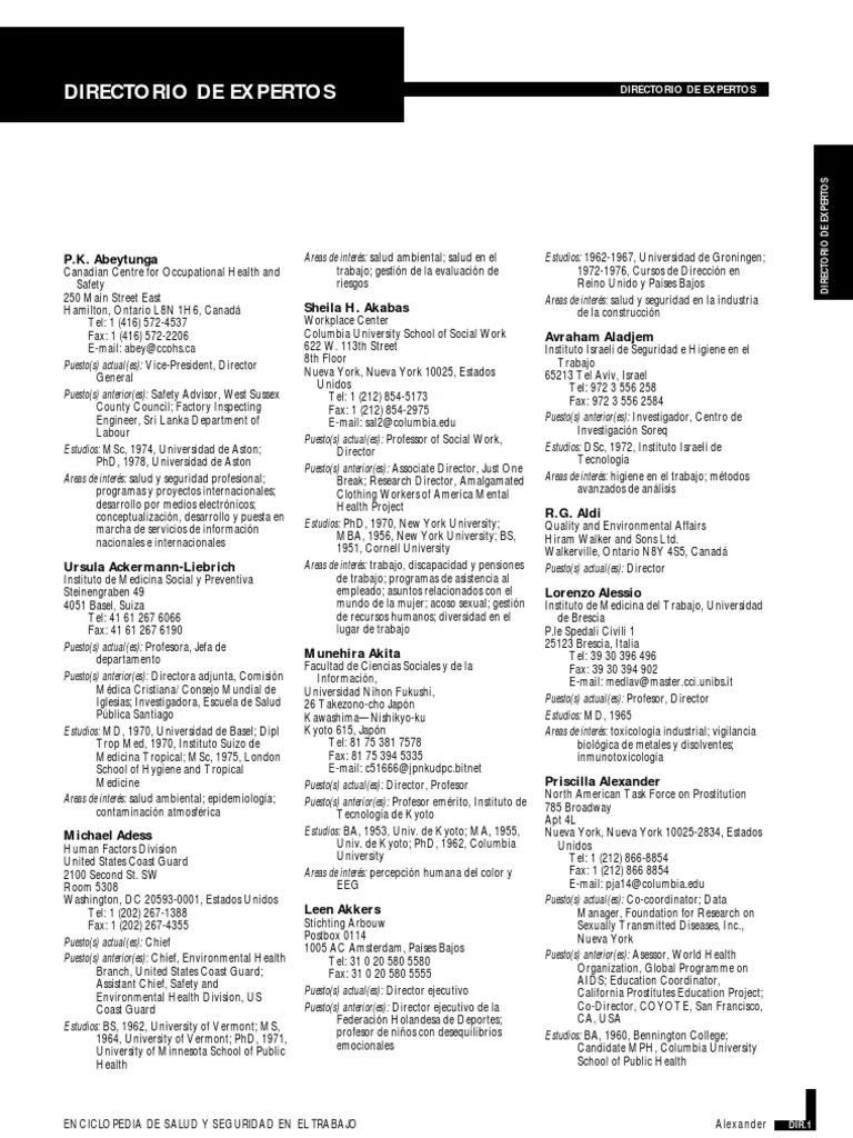 Enciclopedia OIT Tomo 4 Expertos PDF Bienestar Medicina