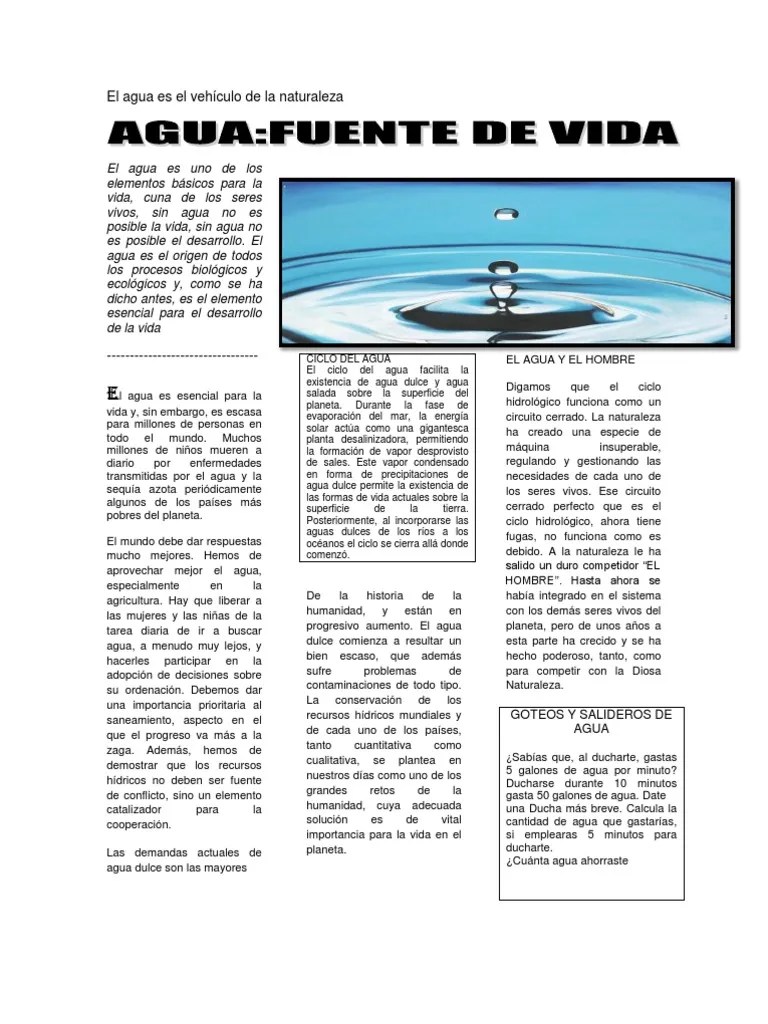 Articulo Periodistico Del Agua (1)