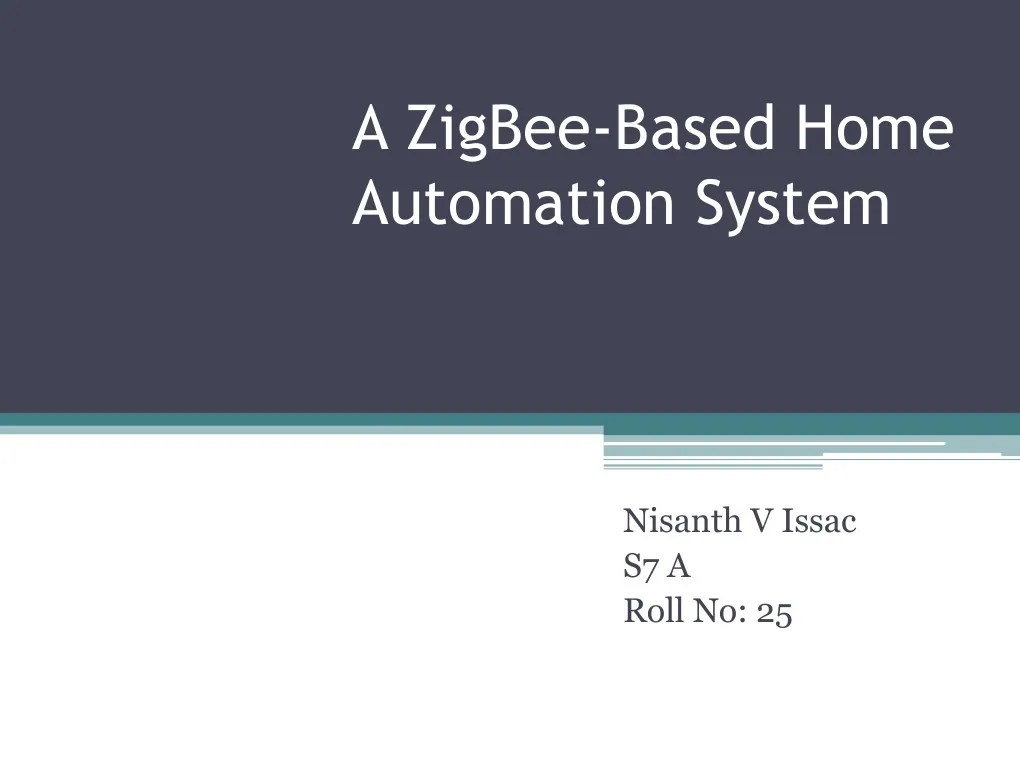 A ZigBeeBased Home Automation System PDF Wi Fi Home Automation