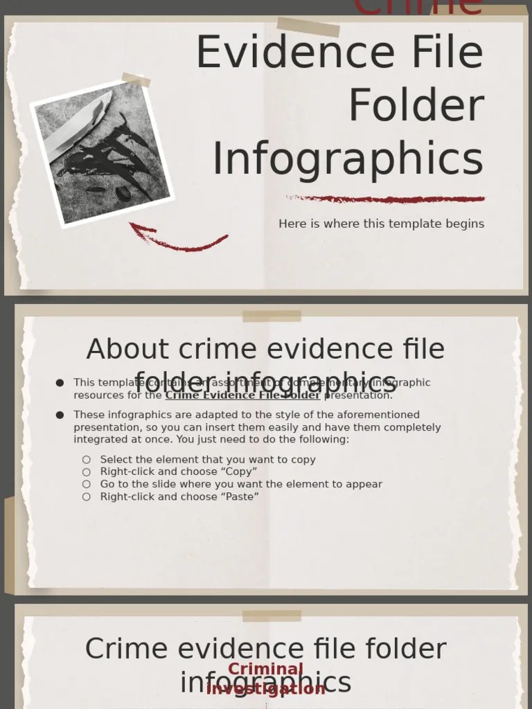 Crime Evidence File Folder Infographics PDF Solar System