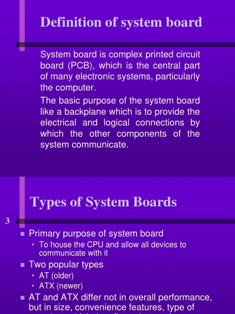 Chap45 System Board PDF Random Access Memory Central Processing Unit