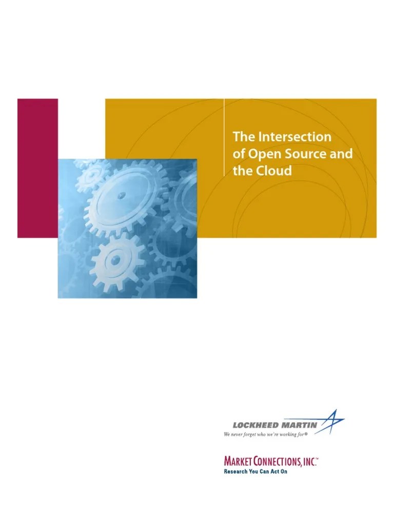 Open Source and The Cloud White Paper PDF Cloud Computing