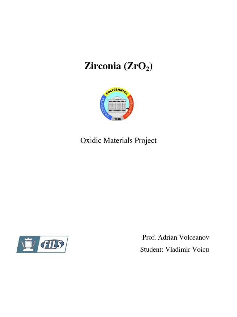 Microstructural and Mechanical Properties of Zirconia Ceramics and