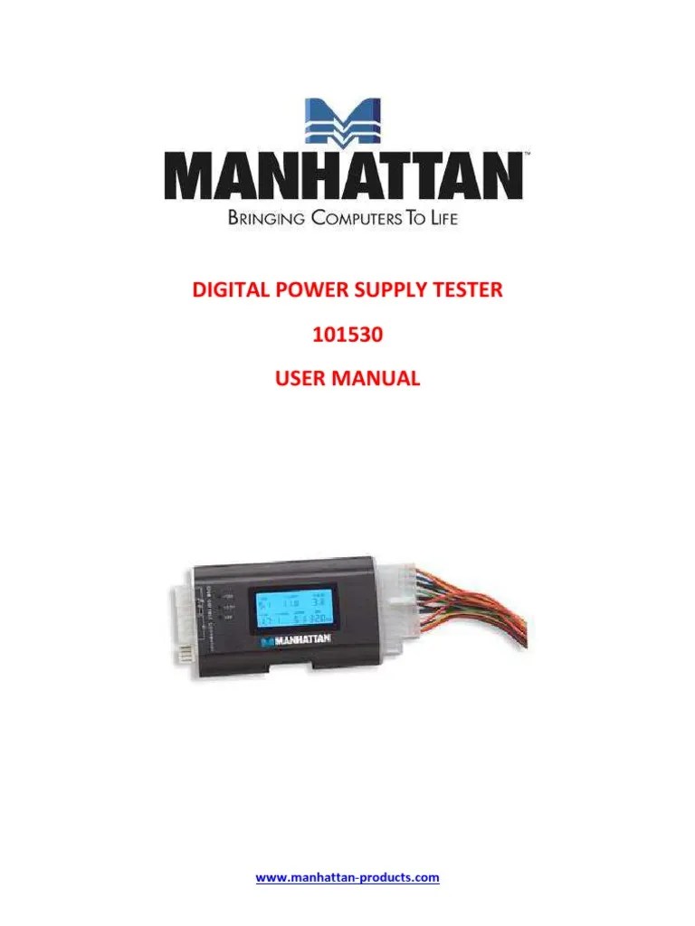 Power Supply Tester Manual | PDF