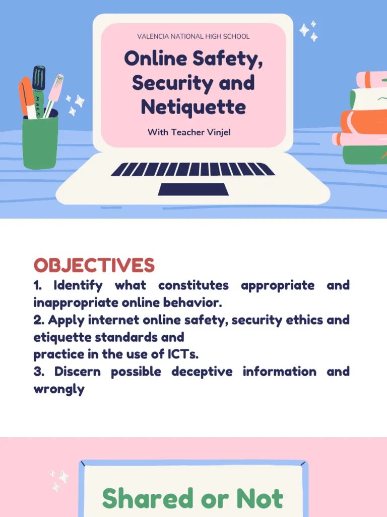 Lesson 2 Online Safety Security and Netiquette PDF Malware