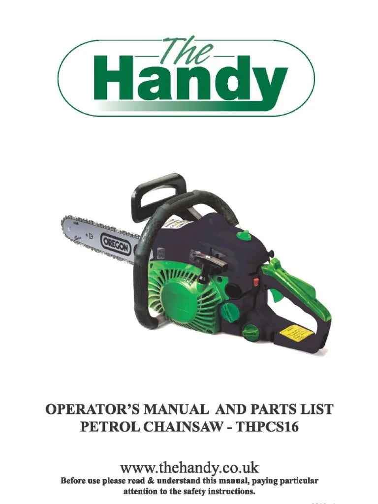 Chainsaw Manual | Engines | Vehicles