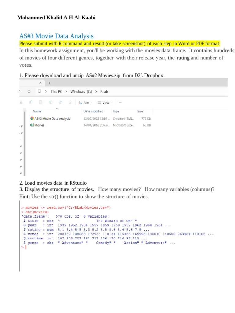 Movie Data Analysis In R Visualizations Pdf Scatter Plot