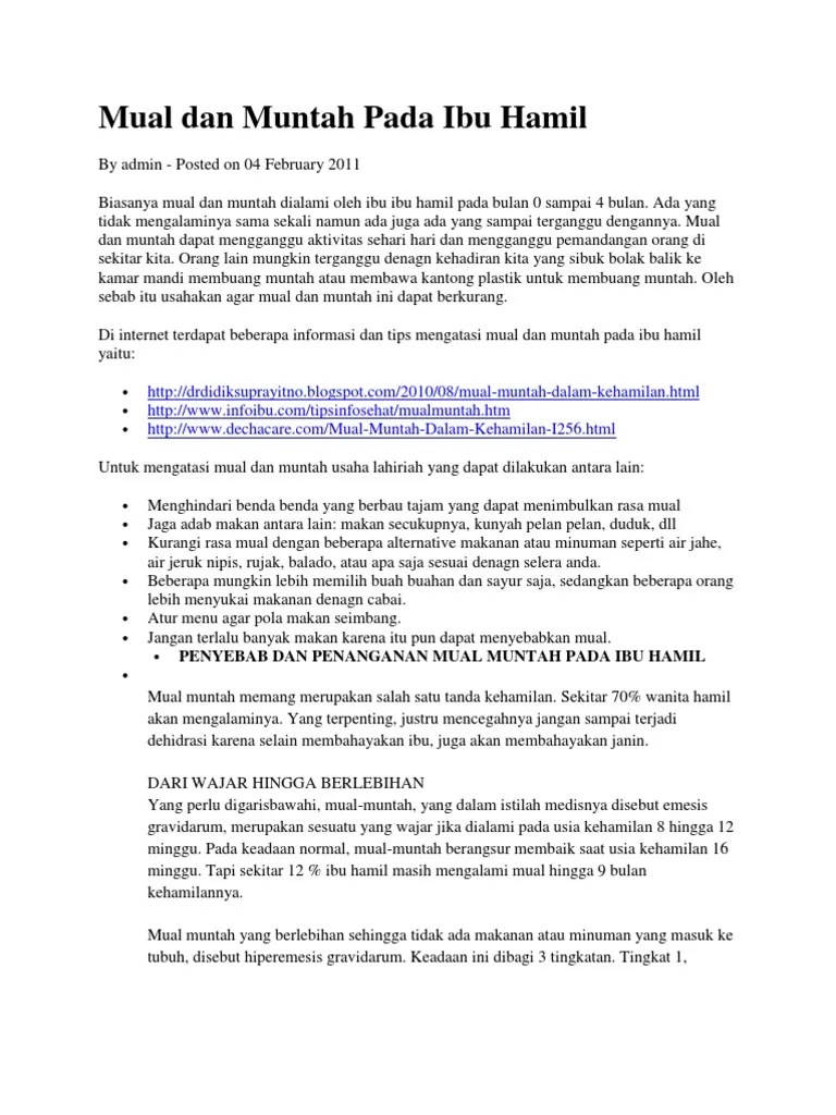 Mual Dan Muntah Pada Ibu Hamil 1a