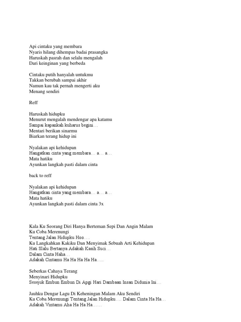 Check spelling or type a new query. Lirik Lagu Hanya Berteman Sepi Dan Angin Malam Enak