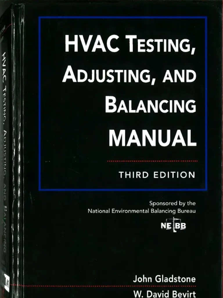 HVAC Testing, Adjusting, And Balancing Manual Third Edition