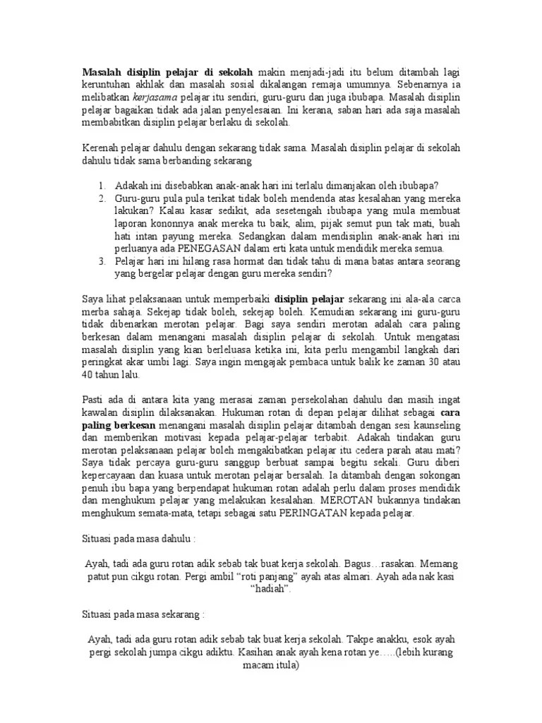 Langkah Mengatasi Masalah Disiplin Pelajar Jangan Lebih Sibuk Dengan Kemampuan Diri Dan Orang Lain
