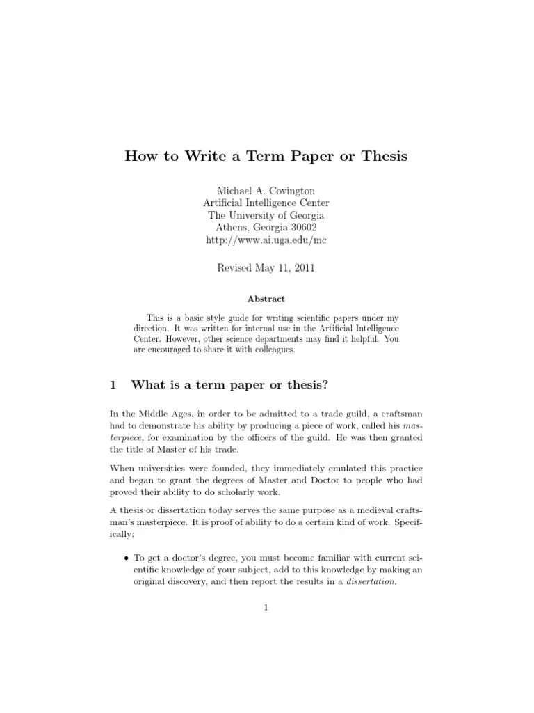 How to Write Citation Thesis