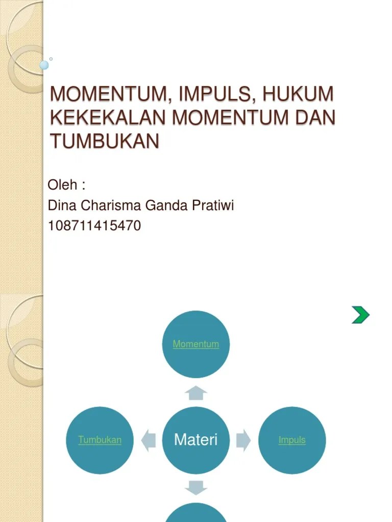 Momentum Impuls Dan Tumbukan