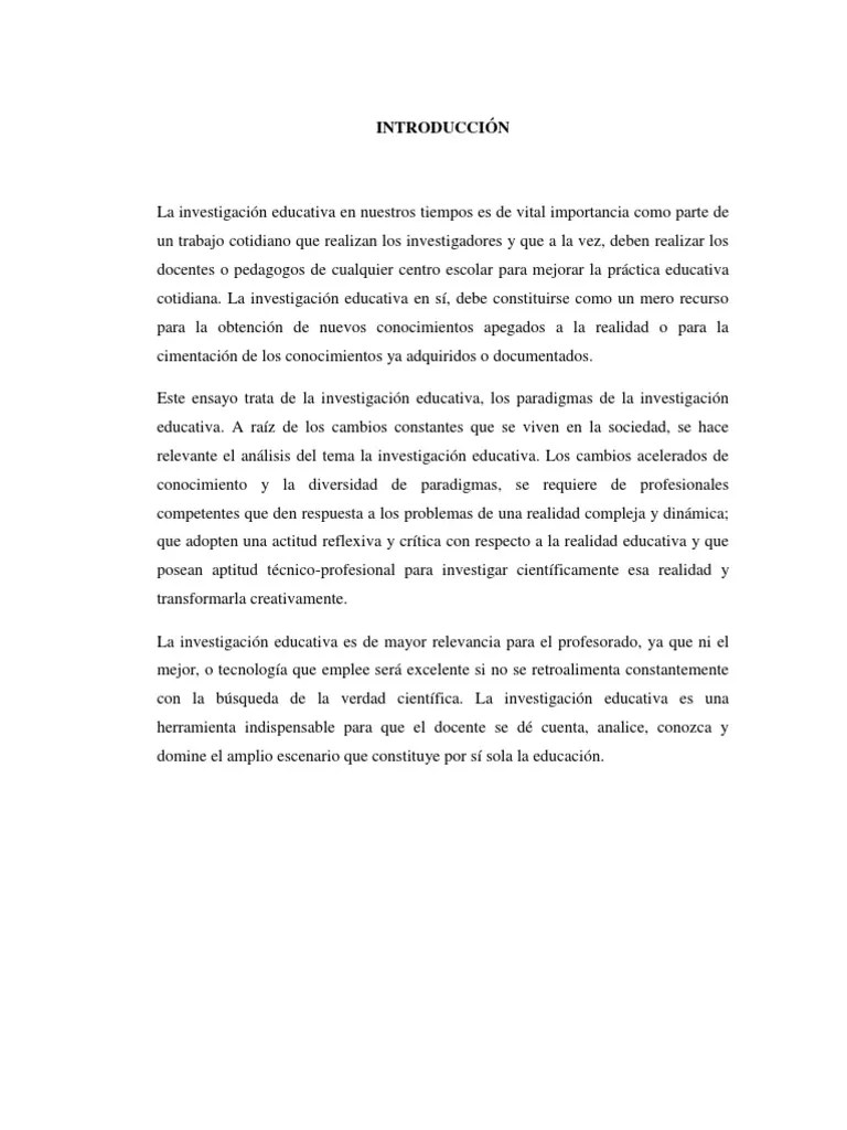 Ensayoinvestigacioneducativa Ciencia Método científico Prueba
