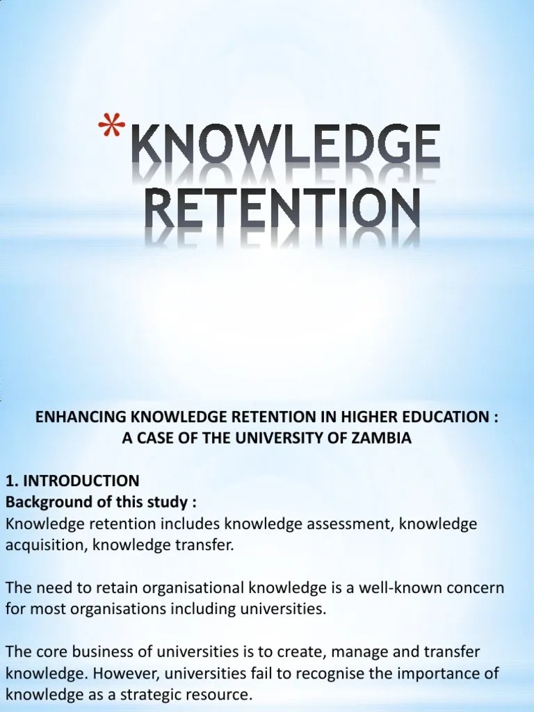 Knowledge Retention Final Ppt Employee Retention Mentorship