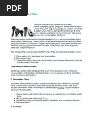 Cara Menyusun Naskah Pidato | PDF