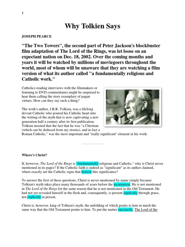 Reading Assignment 1 Lord of the Rings TTT The Lord Of The Rings J