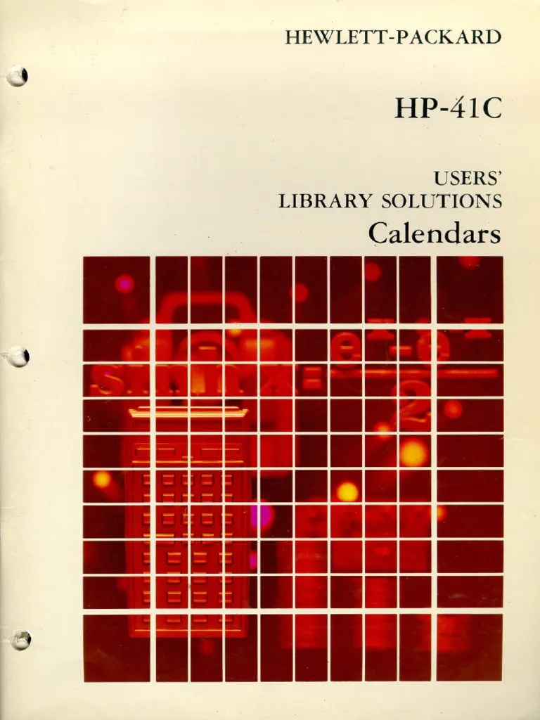 HP Calendars PDF