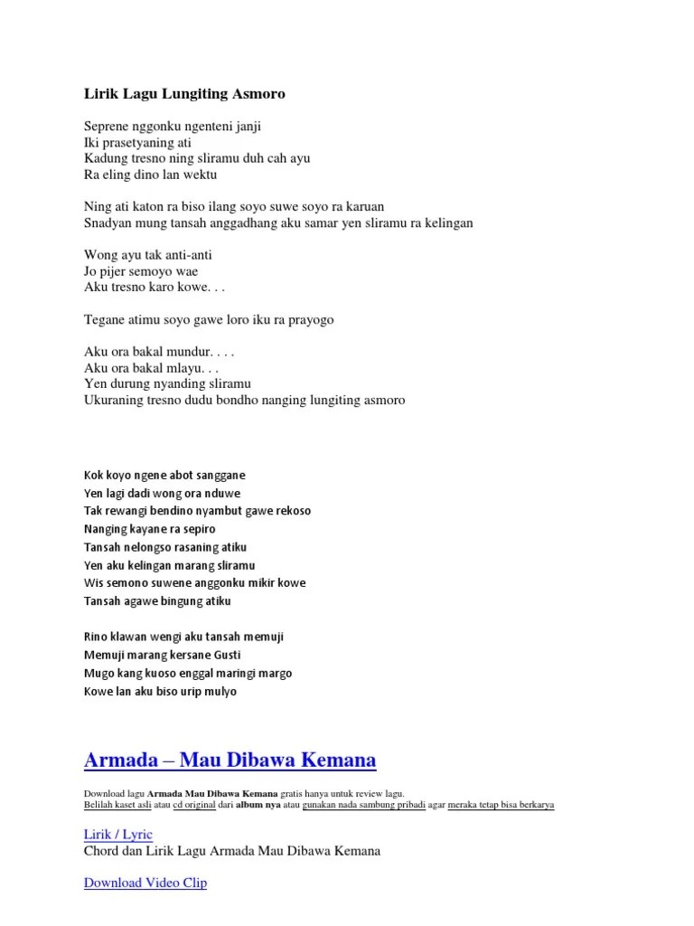 Lirik Lagu Aku Tresno Karo Kowe Beserta Artinya