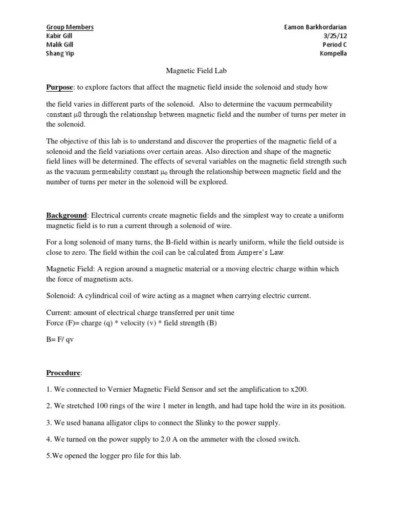 Field Lab Field Electric Current