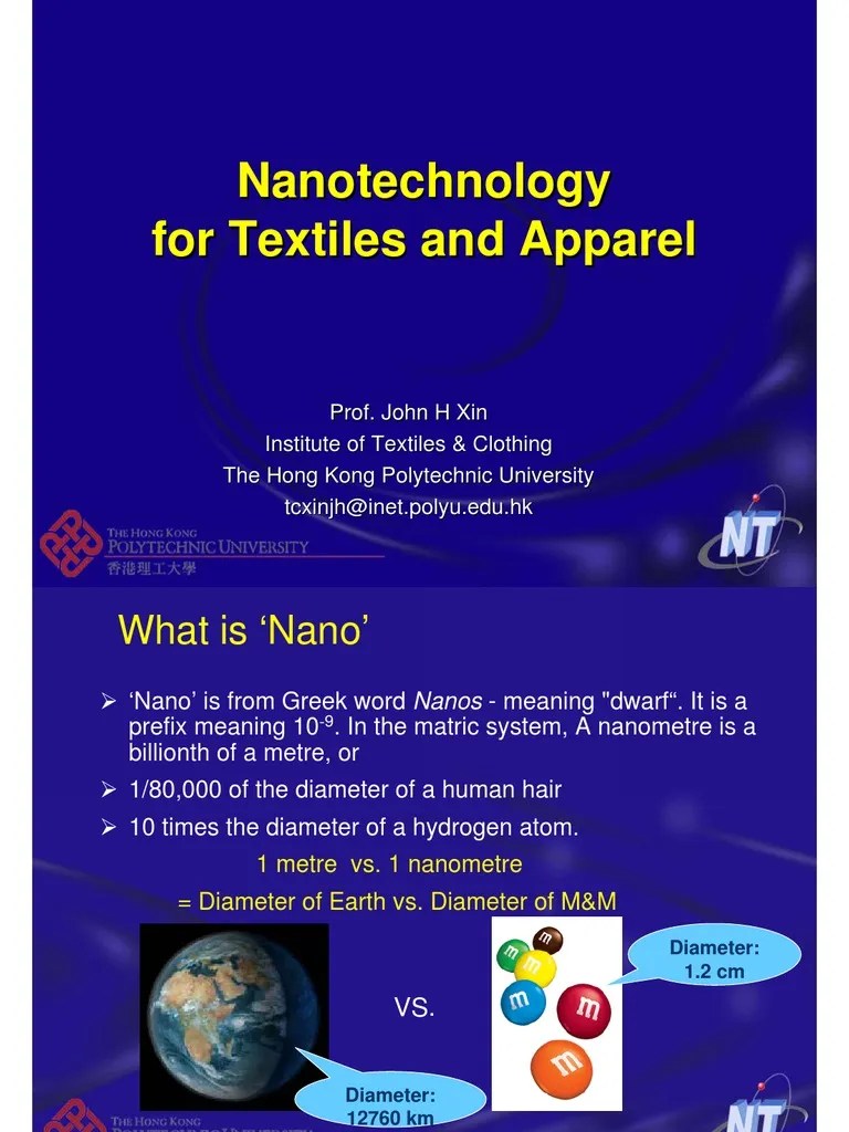 NANOTechnology&Textiles Nanotechnology Materials