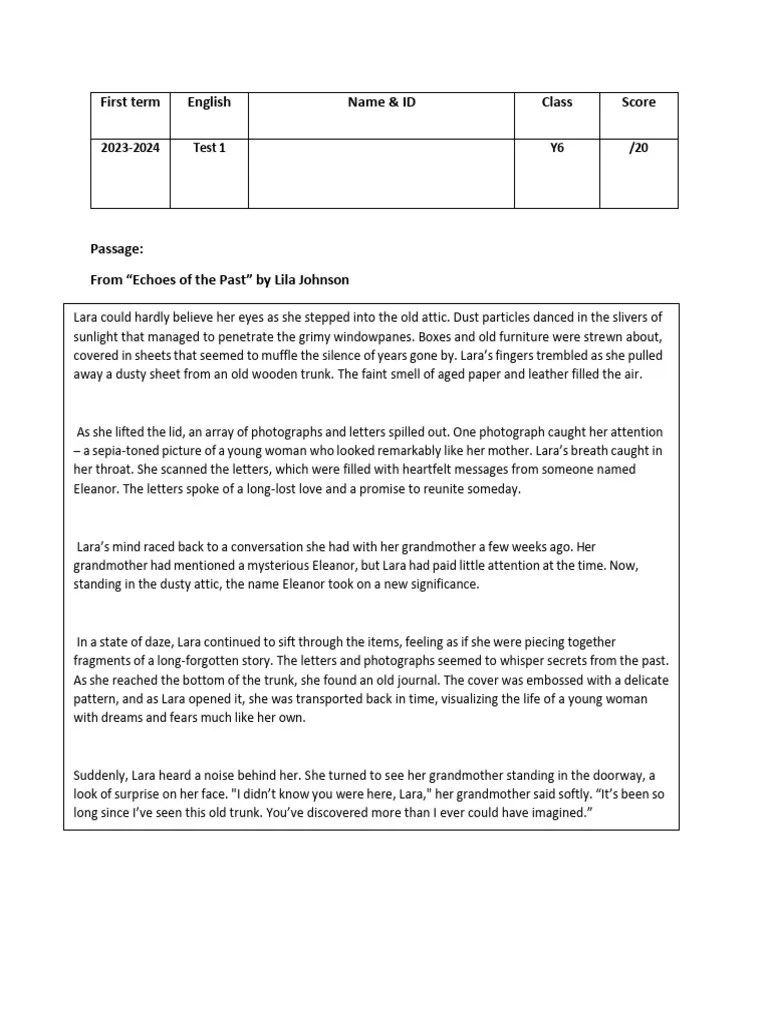 Lara's Mysterious Discovery in the Attic PDF