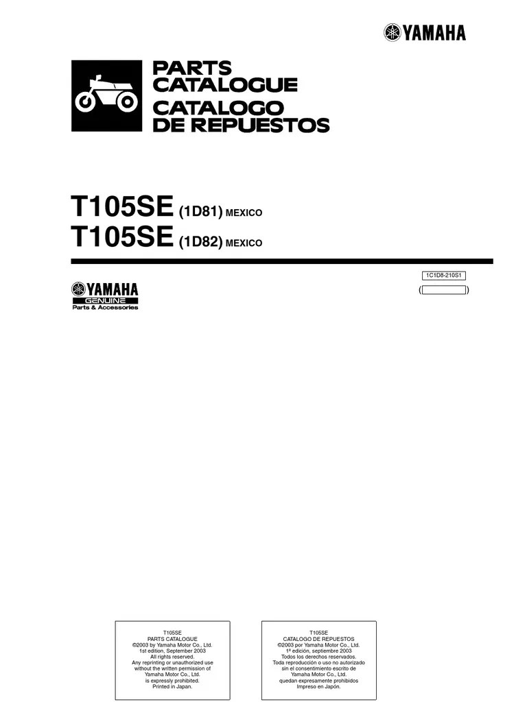 DESPIECE+YAMAHA+CRIPTON+105+C.C Carburetor Machines