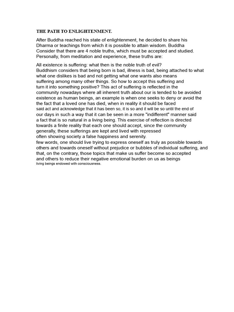 The Path To Enlightenment PDF