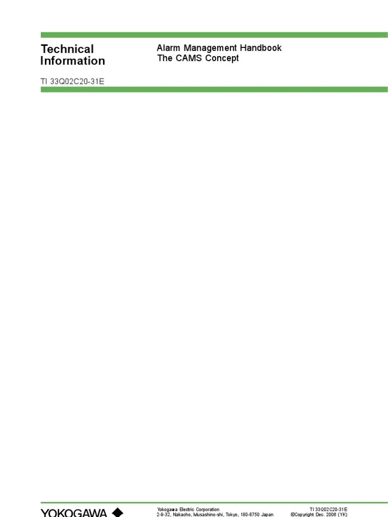 Alarm Management Handbook Computing Technology