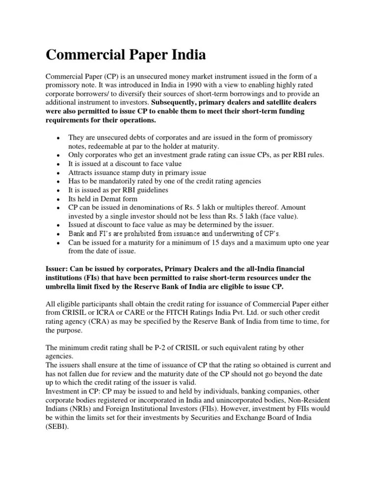 Commercial Papers PDF Commercial Paper Securitization