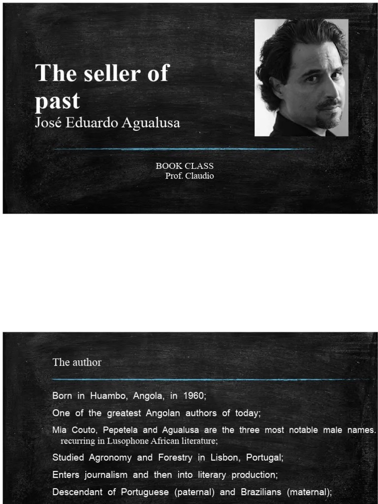 The Seller of Pasts Agualusa's Narrative PDF