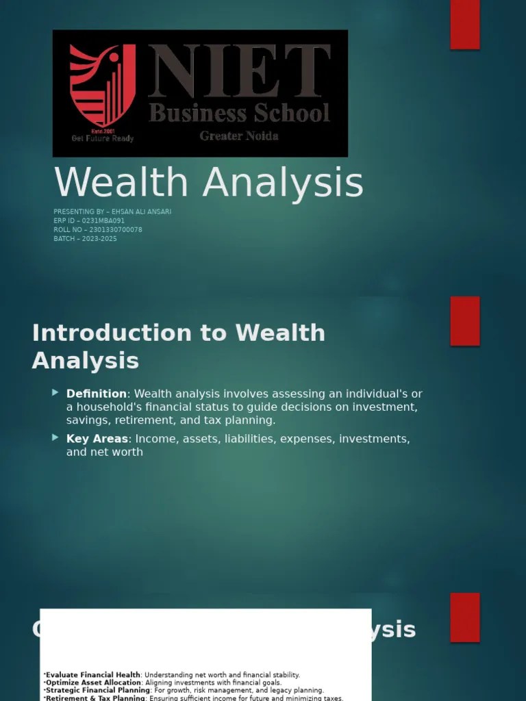 Comprehensive Wealth Analysis Guide Pdf