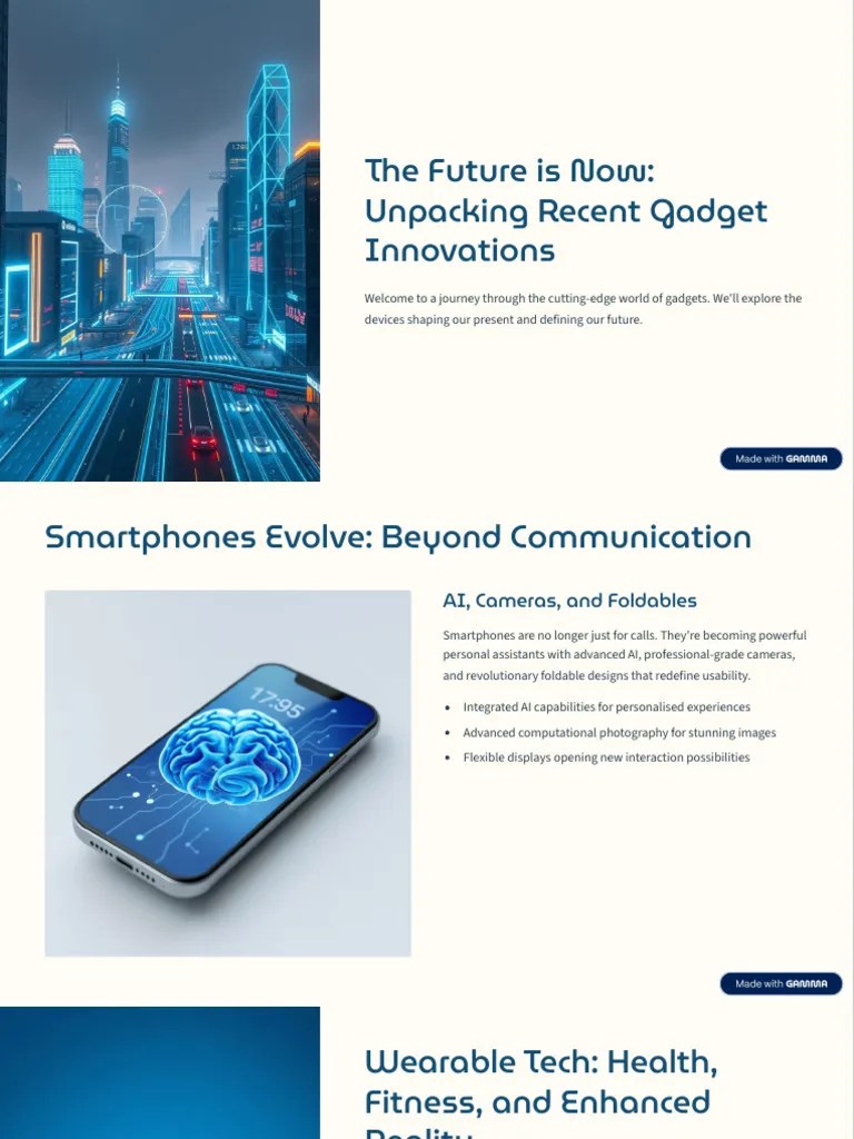 The Future Is Now Unpacking Recent Gadget Innovations Pdf Internet