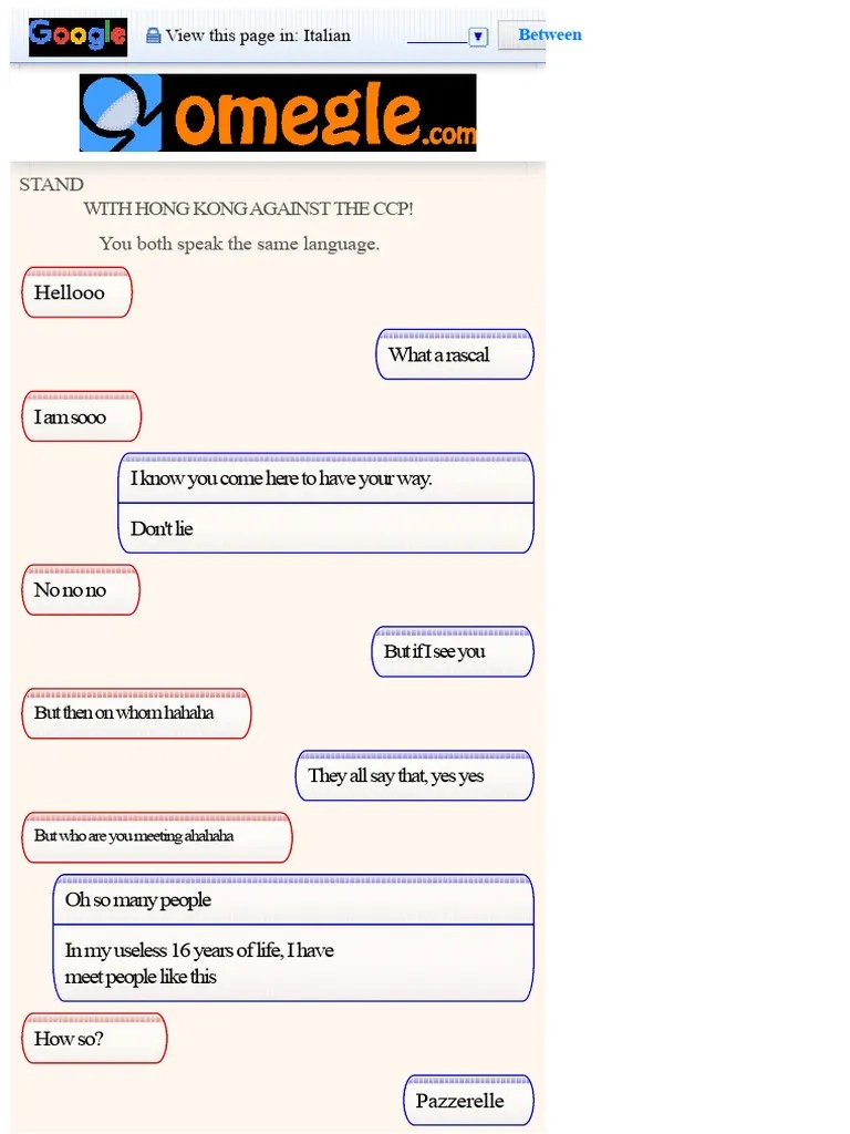 Omegle Talk To Strangers Pdf