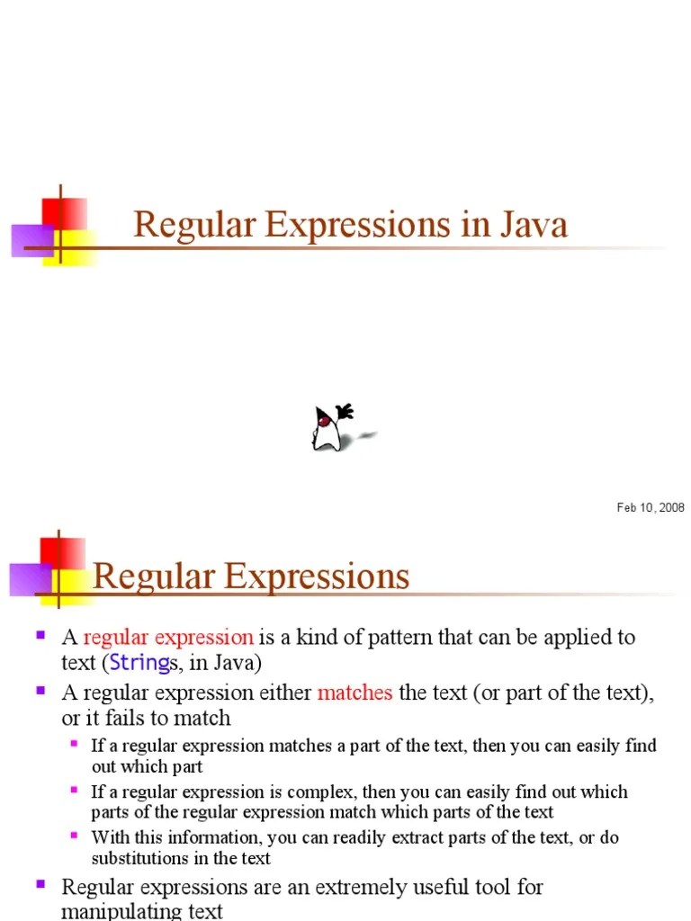 16 Java Regex Regular Expression String Science)