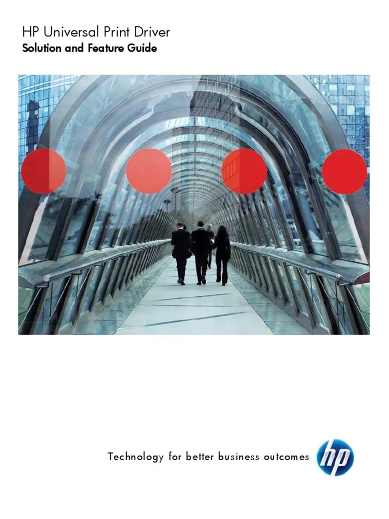 HP Universal Print Driver Solution and Feature Guide PDF Device