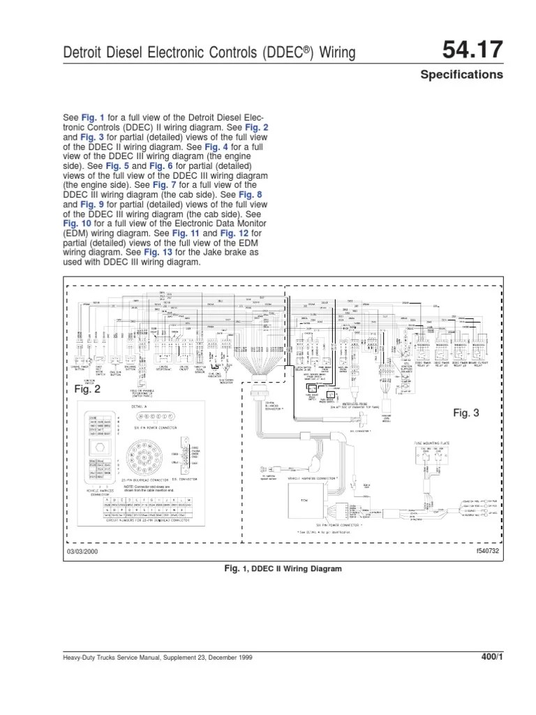 DDEC II and III Wiring Diagrams Diesel Engine Truck