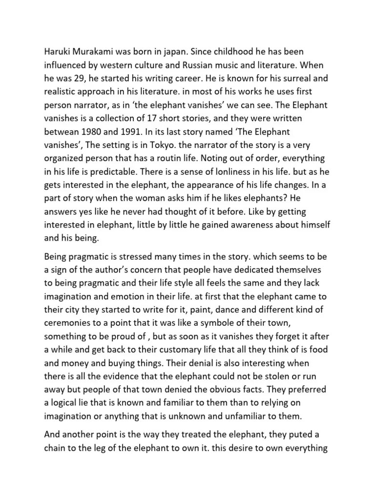 Haruki Murakami World Litrature Pdf Psychological Concepts