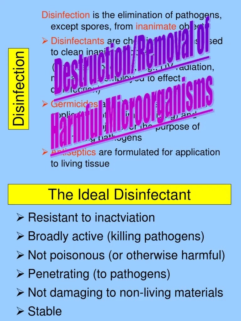 Disinfection Disinfectant Sterilization (Microbiology)