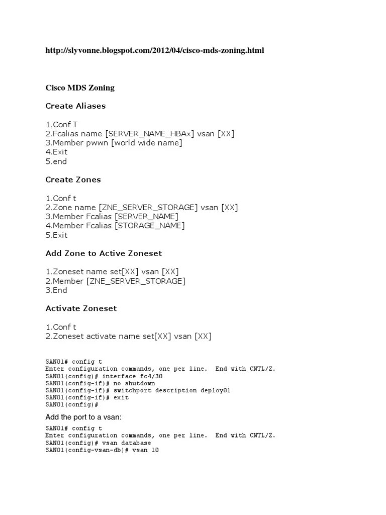 Cisco Zoning PDF Computing Software