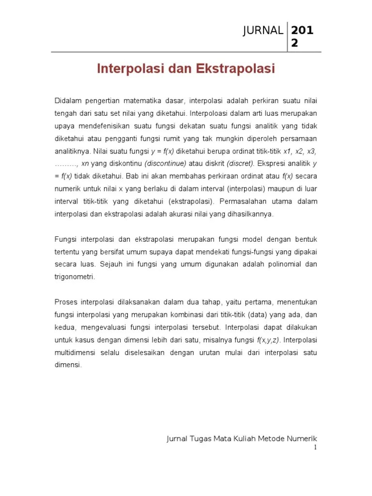 Jurnal Metode Numerik 1 PDF