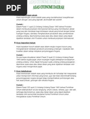 Asas Kepentingan Umum | PDF