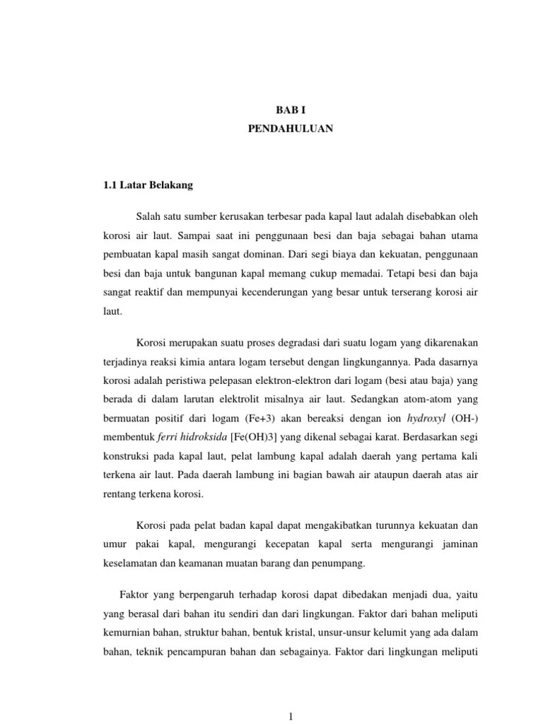 Teknologi Proteksi Dan Pengendalian Korosi Pada Kapal | PDF