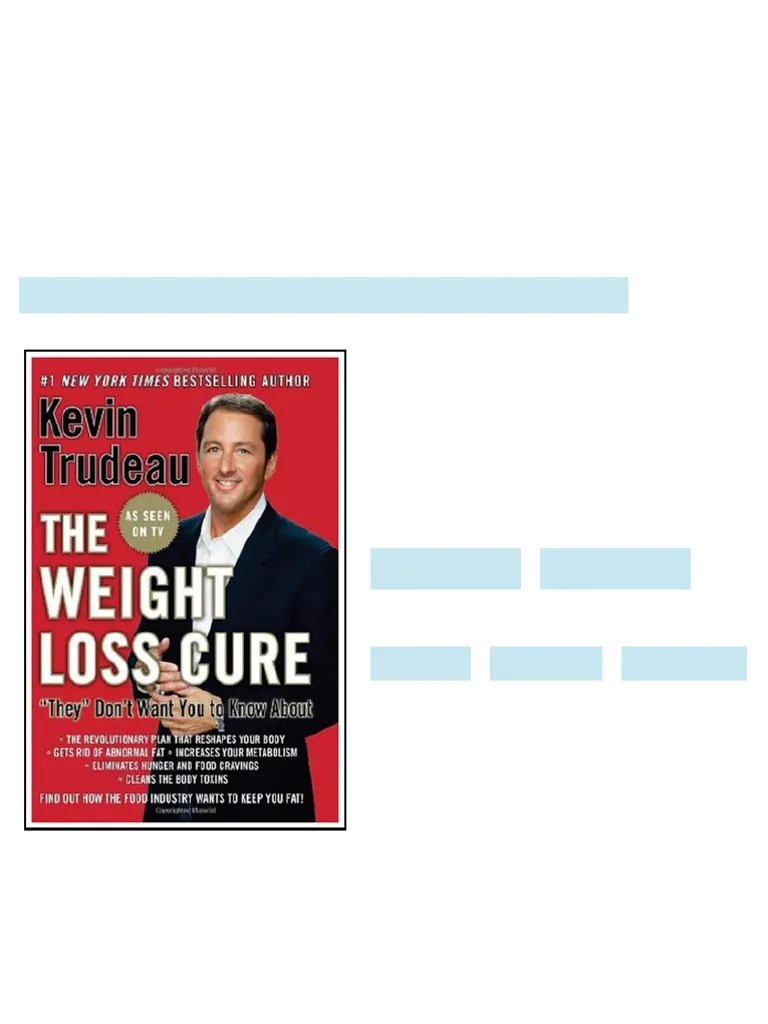 The Weight Loss Cure They Don T Want You To Know About 1st Edition