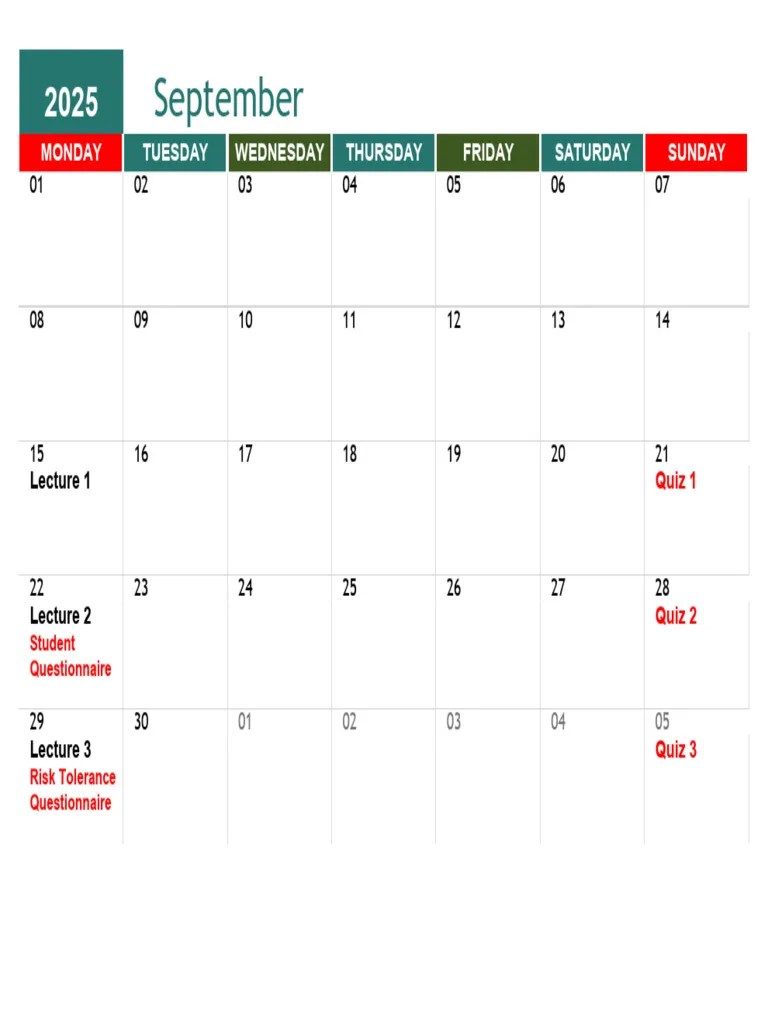 202530 FMGT 4620 M Academic Calendar PDF