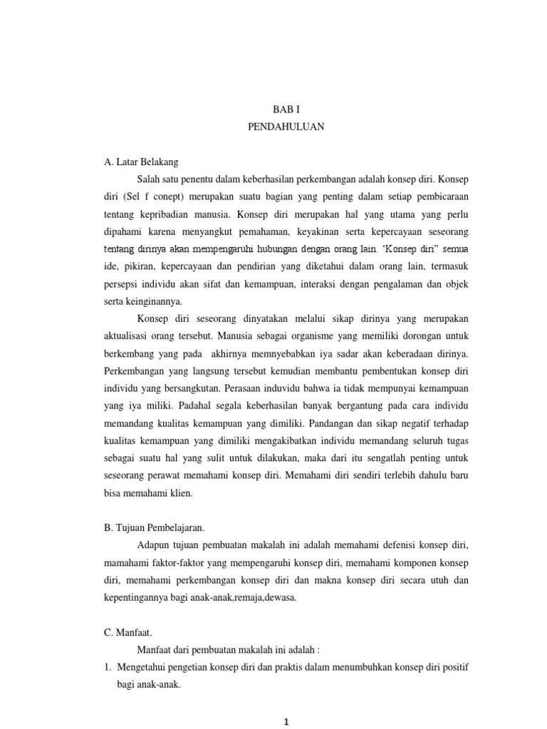 Jurnal Tentang Konsep Diri Remaja Pdf