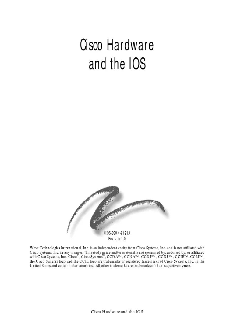 CCNA Cisco Hardware and The IOS PDF Computer Network Router